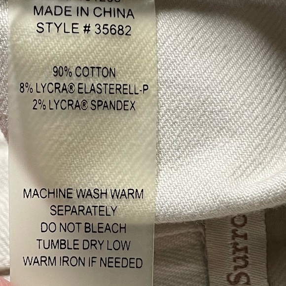 SOFT SURROUNDINGS CROPPED PULL ON PANTS. SIZE XSP. OFF-WHITE. - Picture 7 of 7